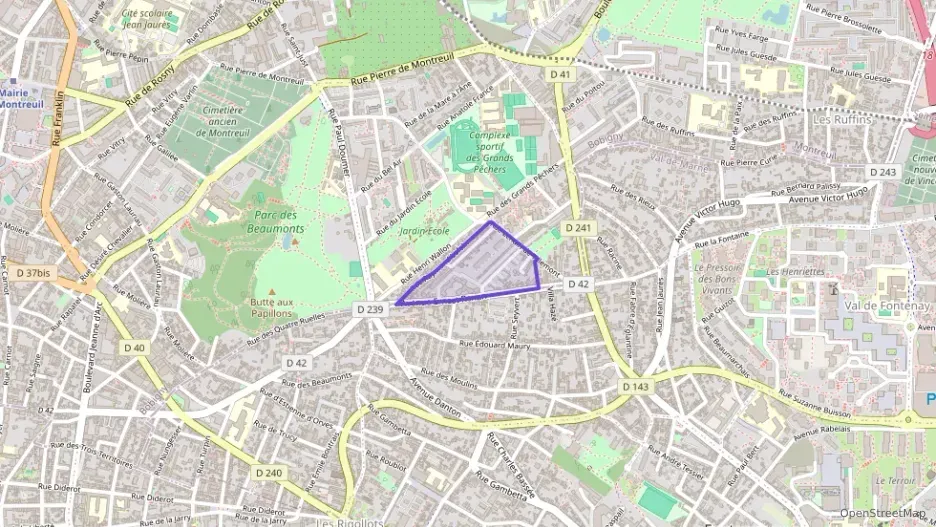 Appartement 66 m² trois pièces à vendre à Montreuil