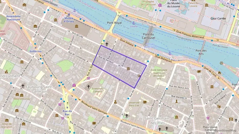 Appartement 71 m² trois pièces à vendre à Paris 7e Arrondissement