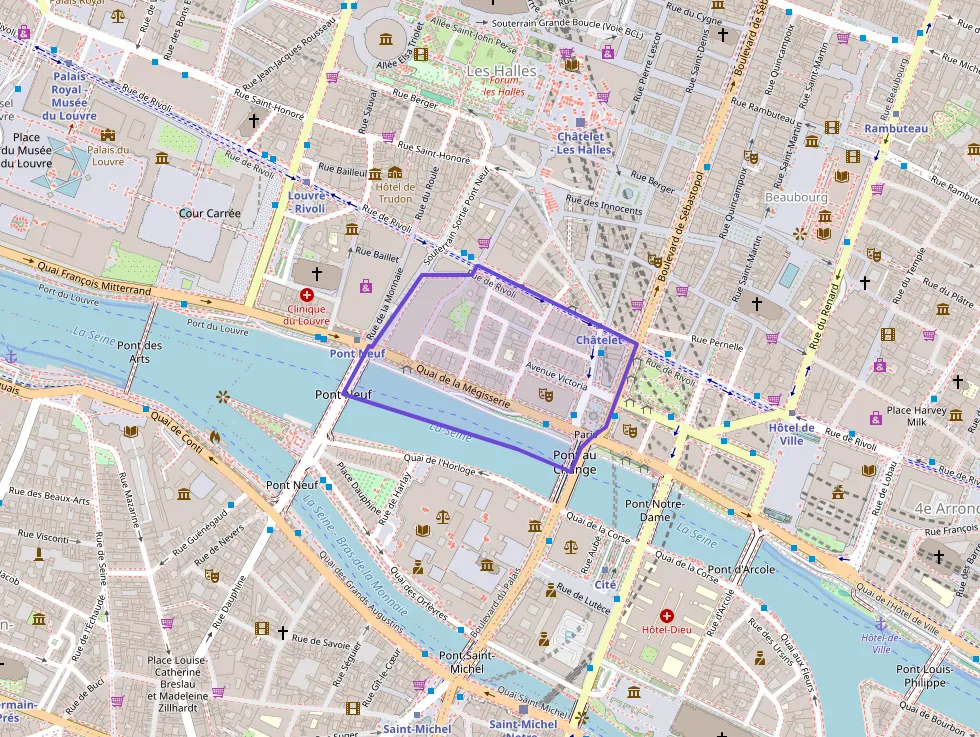 Appartement 45 m² deux pieces à vendre à Paris 1er Arrondissement