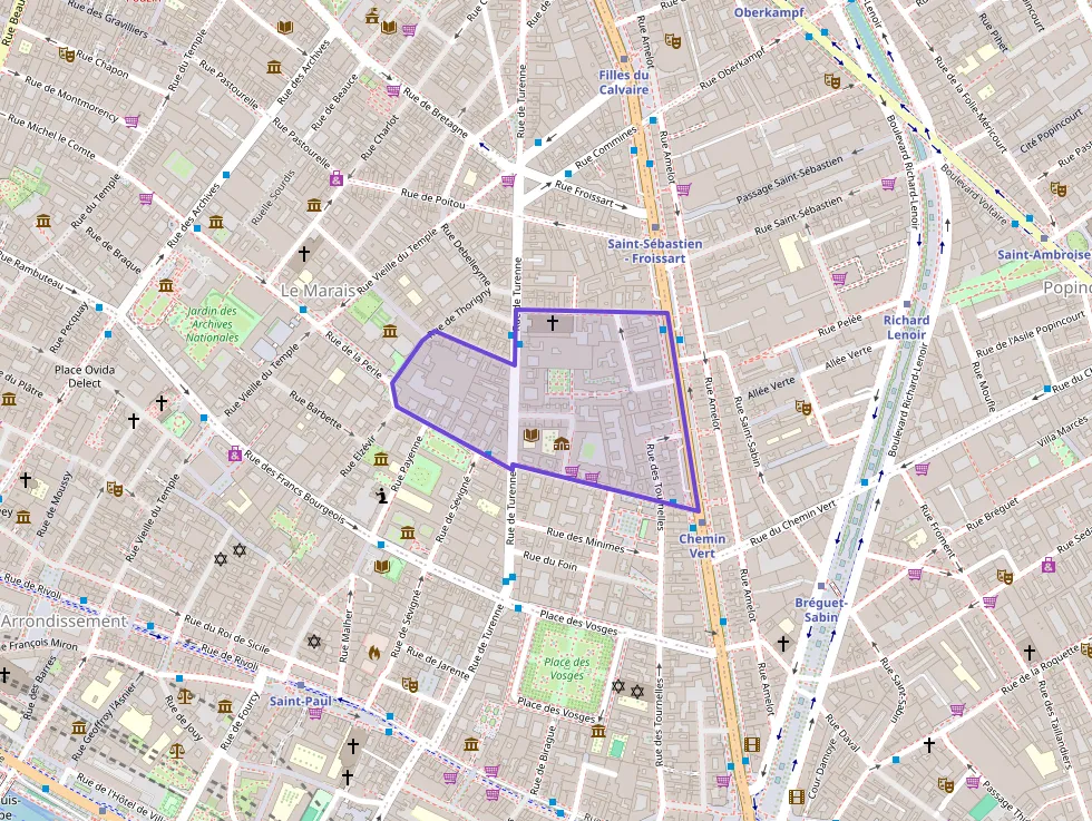 Appartement 40 m² une piece à vendre à Paris 3e Arrondissement