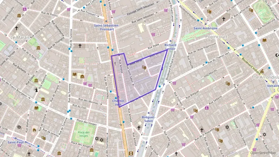Appartement 69 m² quatre pièces à vendre à Paris 11e Arrondissement Appartement 69 m² quatre pièces à vendre à Paris 11e Arrondissement