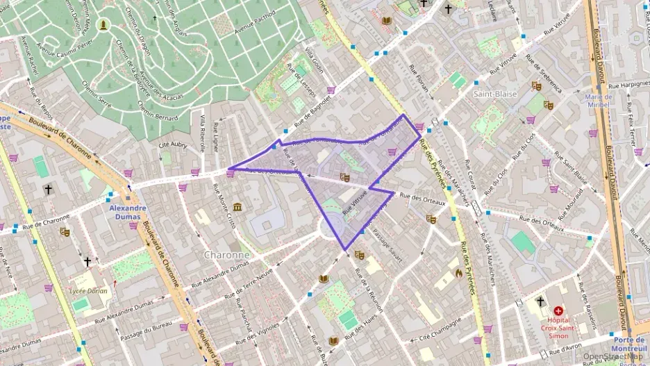 Appartement 44 m² trois pièces à vendre à Paris 20e Arrondissement