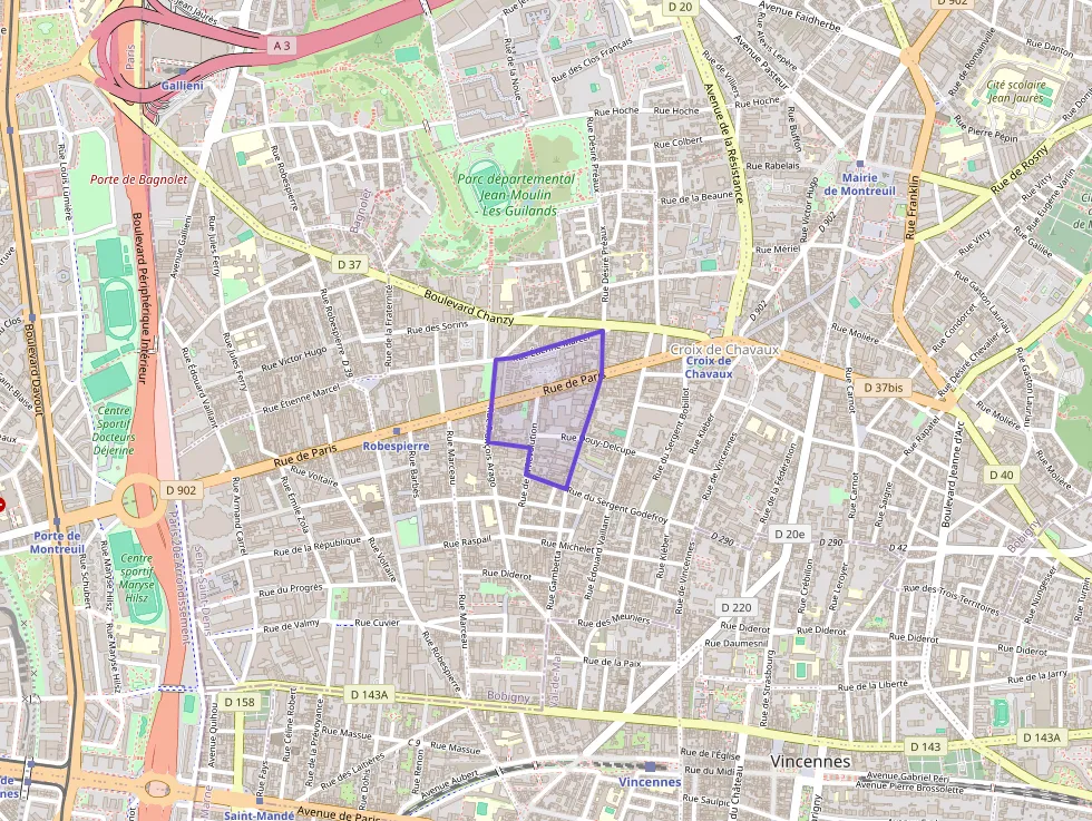 Appartement 100 m² trois pièces à vendre à Montreuil