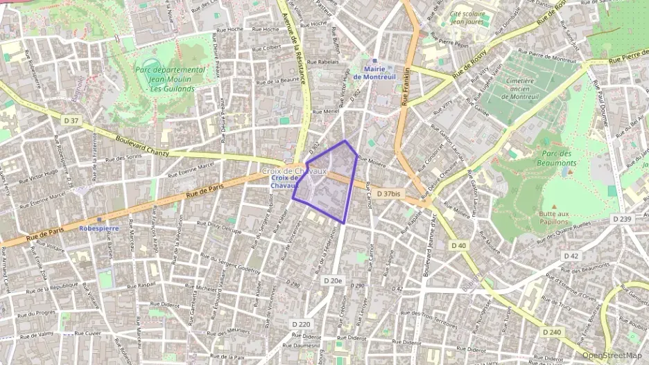 Appartement 43 m² deux pieces à vendre à Montreuil
