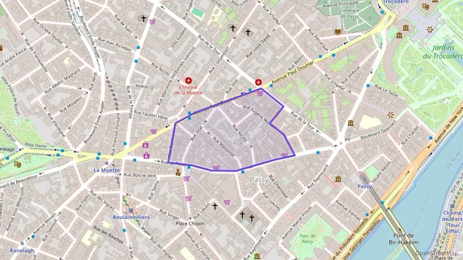 Appartement 71 m² quatre pièces à vendre à Paris 16e Arrondissement