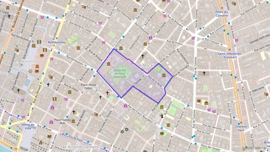 Appartement 38 m² deux pieces à vendre à Paris 3e Arrondissement