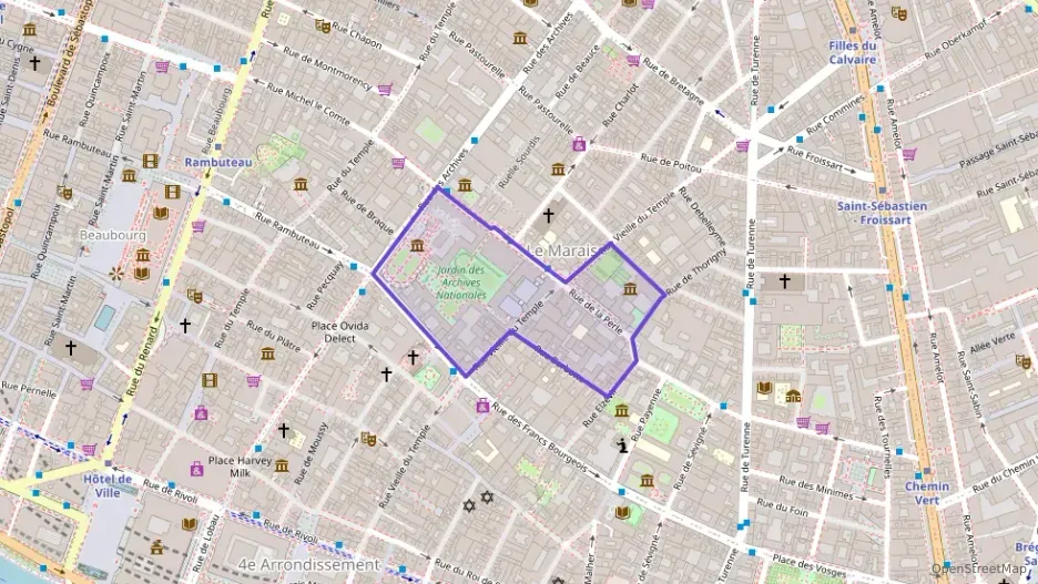 Appartement 40 m² une piece à vendre à Paris 3e Arrondissement