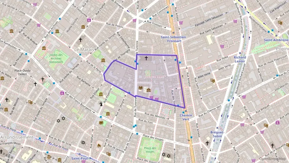 Appartement 110 m² quatre pièces à vendre à Paris 3e Arrondissement