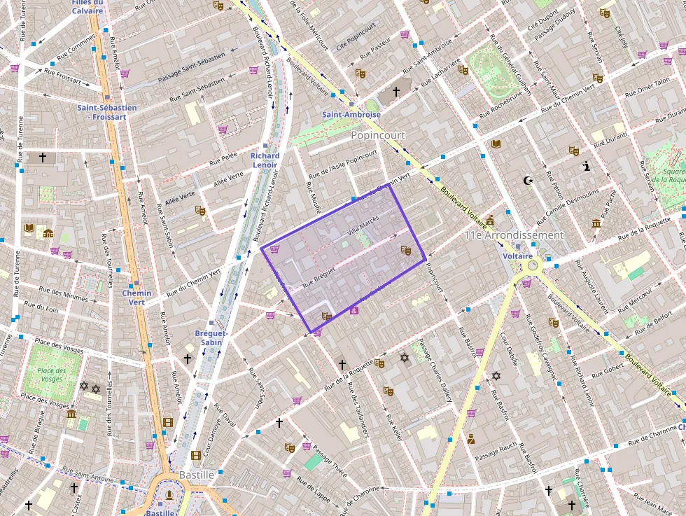 Appartement 28 m² deux pieces à vendre à Paris 11e Arrondissement