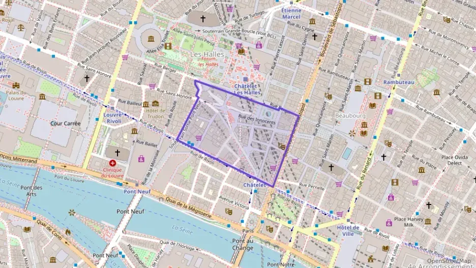 Appartement 55 m² trois pièces à vendre à Paris 1er Arrondissement