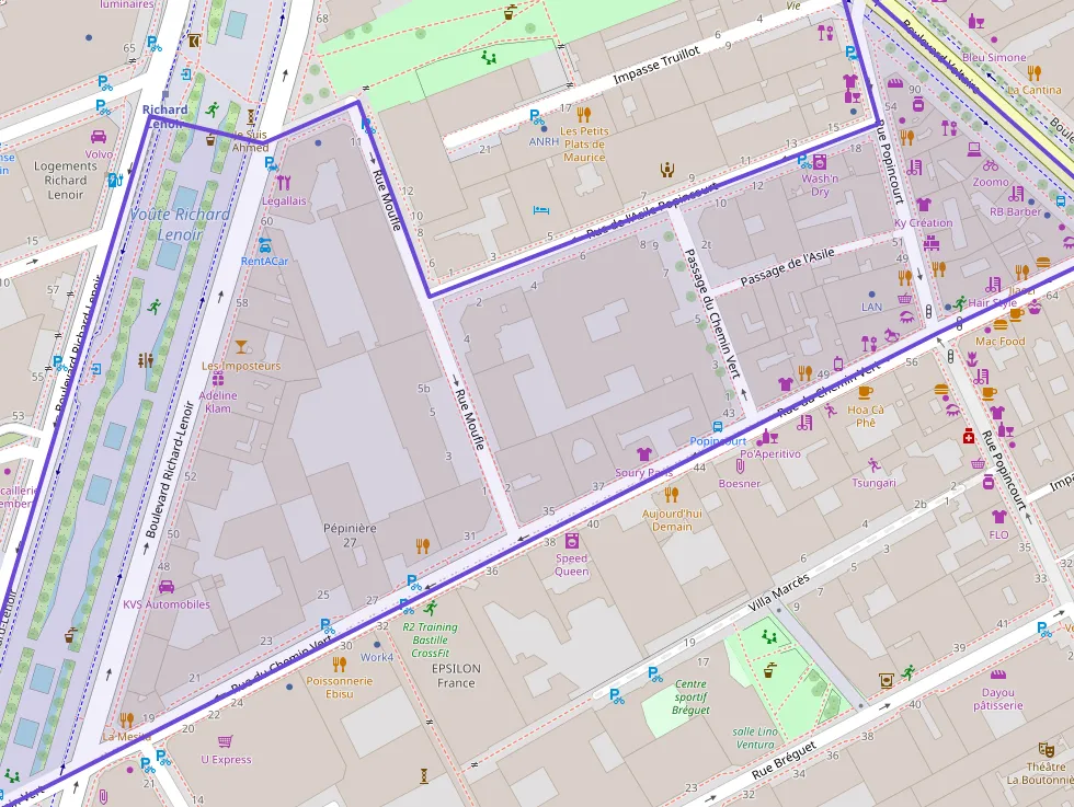 Appartement 40 m² deux pieces à vendre à Paris 11e Arrondissement