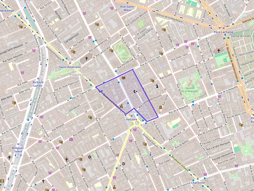 Appartement 63 m² trois pièces à vendre à Paris 11e Arrondissement