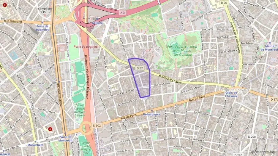Appartement 48 m² trois pièces à vendre à Bagnolet