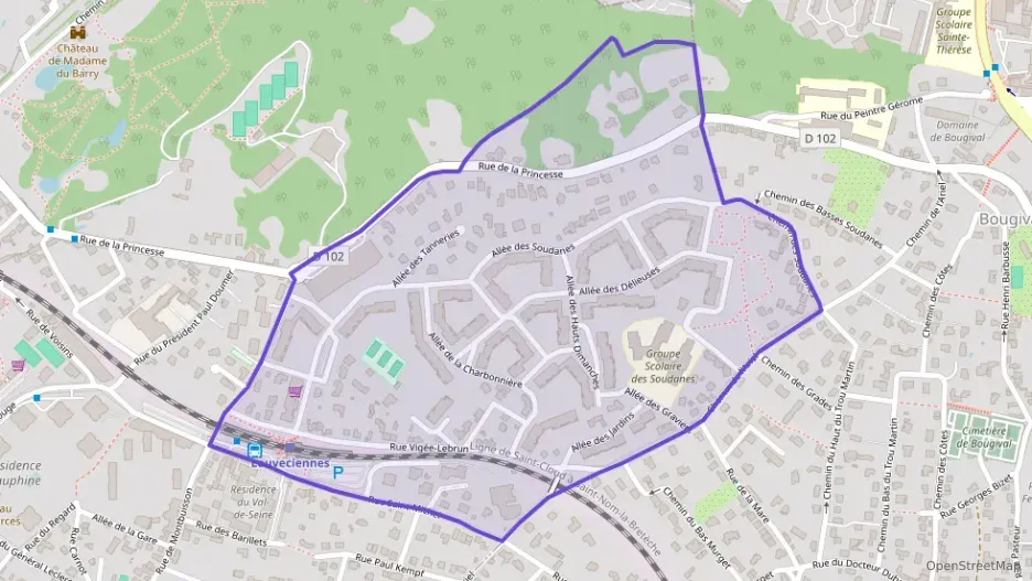 Appartement 79 m² trois pièces à vendre à Louveciennes