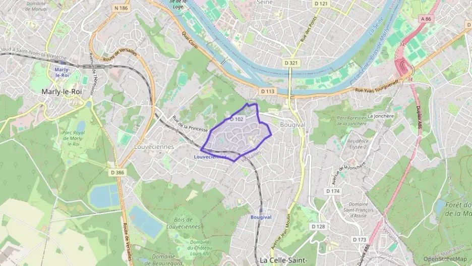 Appartement 79 m² trois pièces à vendre à Louveciennes