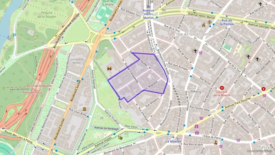 Appartement 19 m² une piece à vendre à Paris 16e Arrondissement