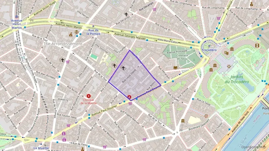 Appartement 85 m² trois pièces à vendre à Paris 16e Arrondissement