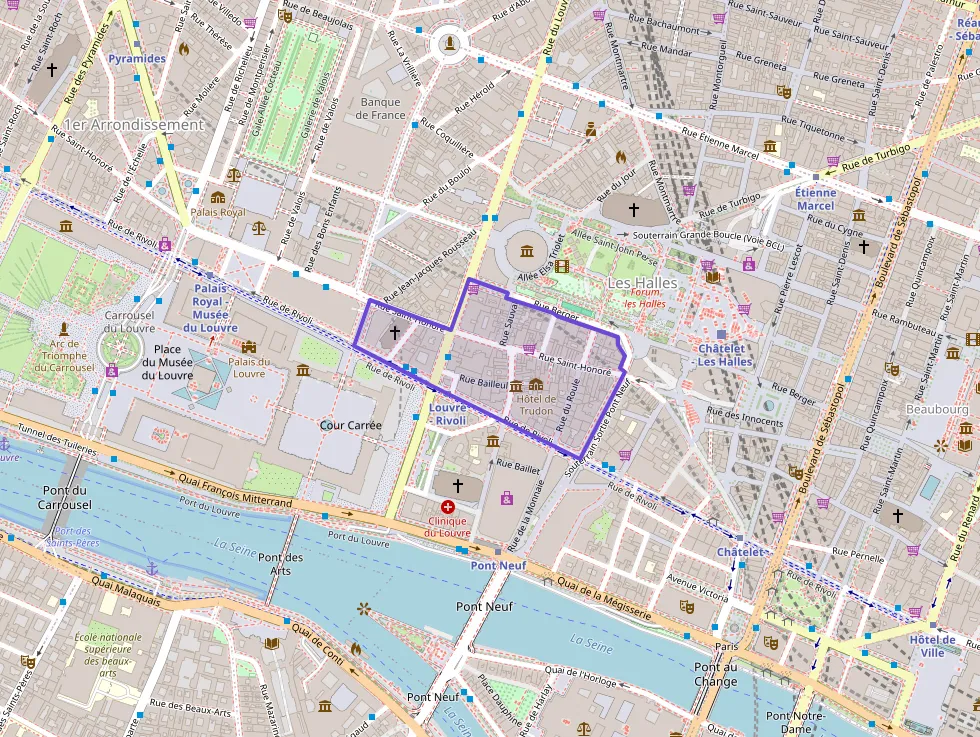 Appartement 40 m² deux pieces à vendre à Paris 1er Arrondissement