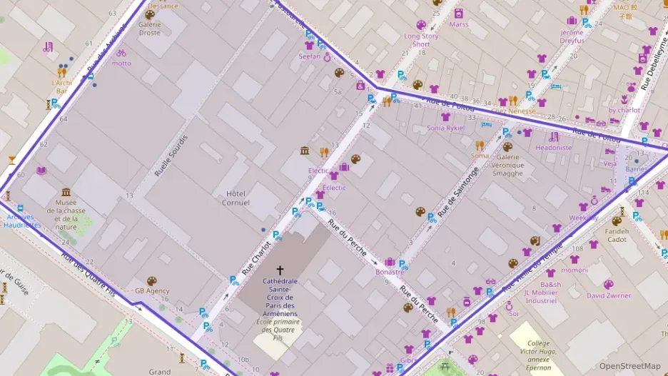 Appartement 46 m² deux pieces à vendre à Paris 3e Arrondissement