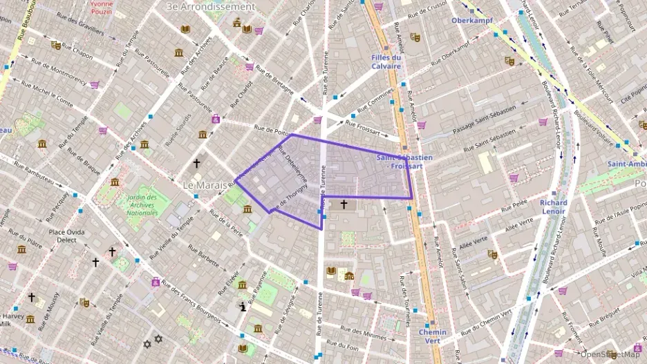 Appartement 28 m² une piece à vendre à Paris 3e Arrondissement