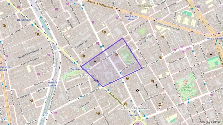 Appartement 43 m² deux pieces à vendre à Paris 11e Arrondissement