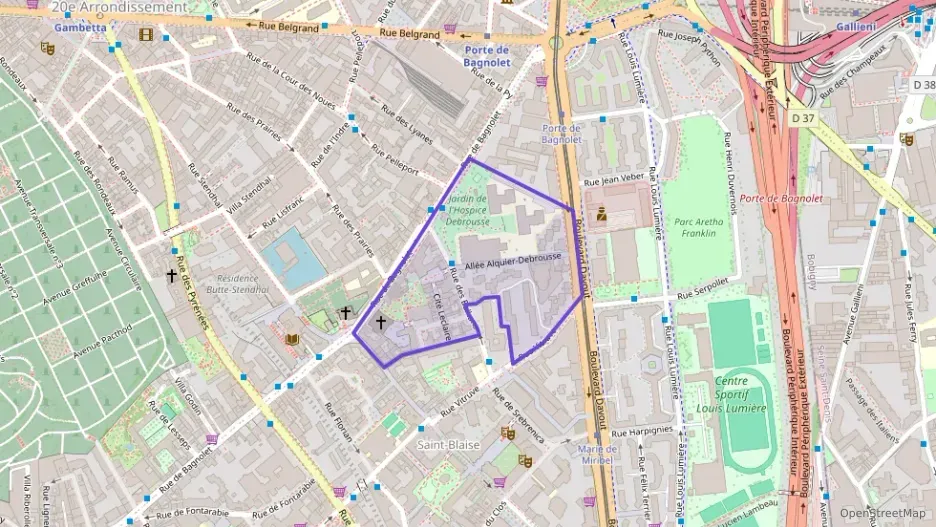 Appartement 68 m² trois pièces à vendre à Paris 20e Arrondissement