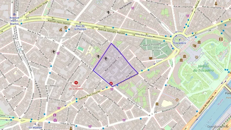 Appartement 34 m² une piece à vendre à Paris 16e Arrondissement