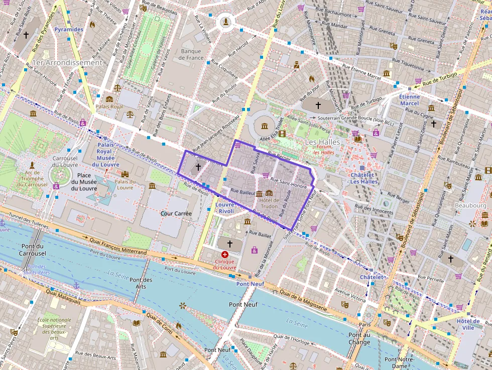 Appartement 75 m² trois pièces à vendre à Paris 1er Arrondissement