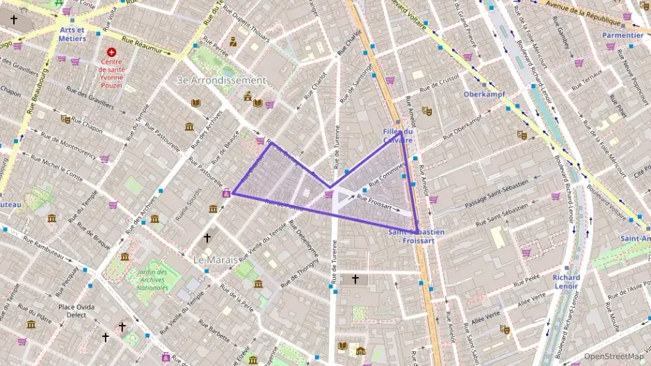 Appartement 102 m² quatre pièces à vendre à Paris 3e Arrondissement