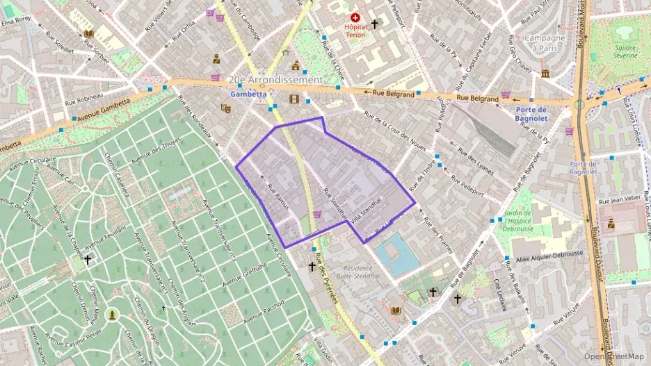 Appartement 46 m² deux pieces à vendre à Paris 20e Arrondissement
