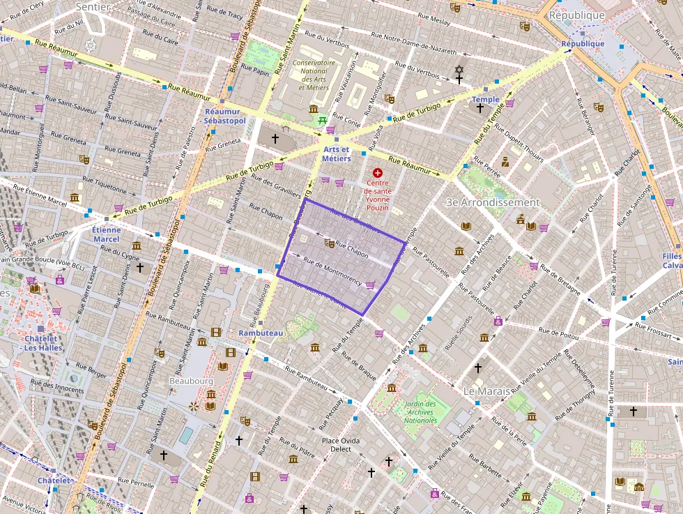 Appartement 55 m² deux pieces à vendre à Paris 3e Arrondissement