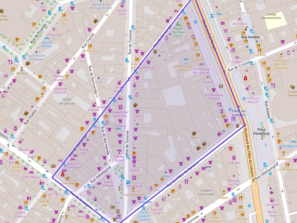 Appartement 71 m² trois pièces à vendre à Paris 3e Arrondissement