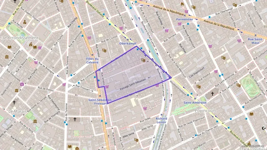 Appartement 69 m² quatre pièces à vendre à Paris 11e Arrondissement