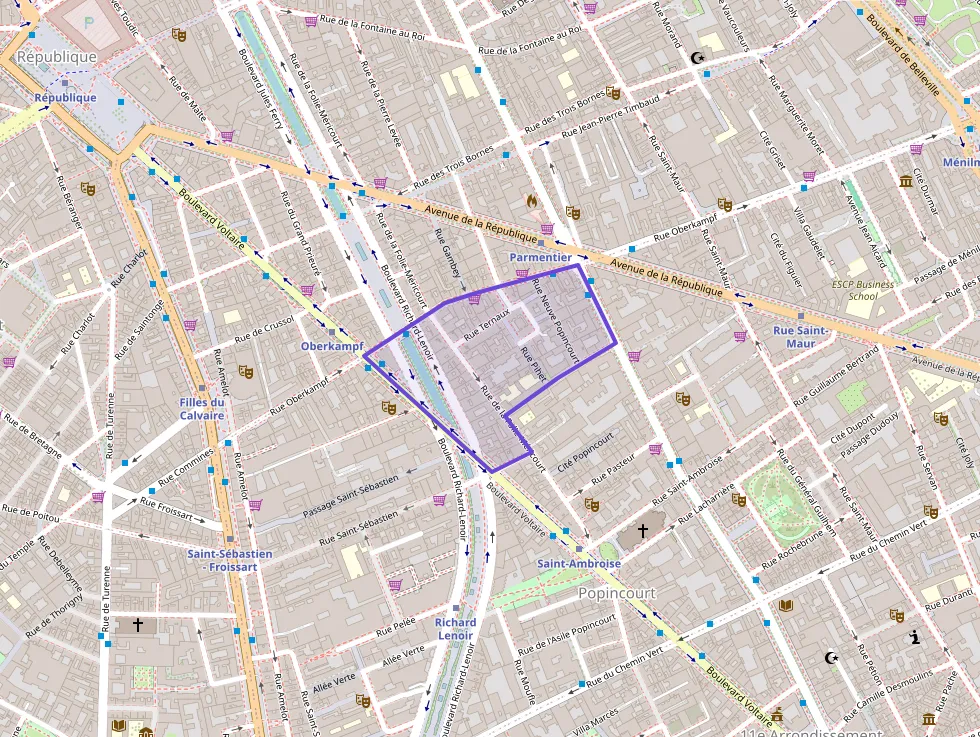 Appartement 19 m² une piece à vendre à Paris 11e Arrondissement