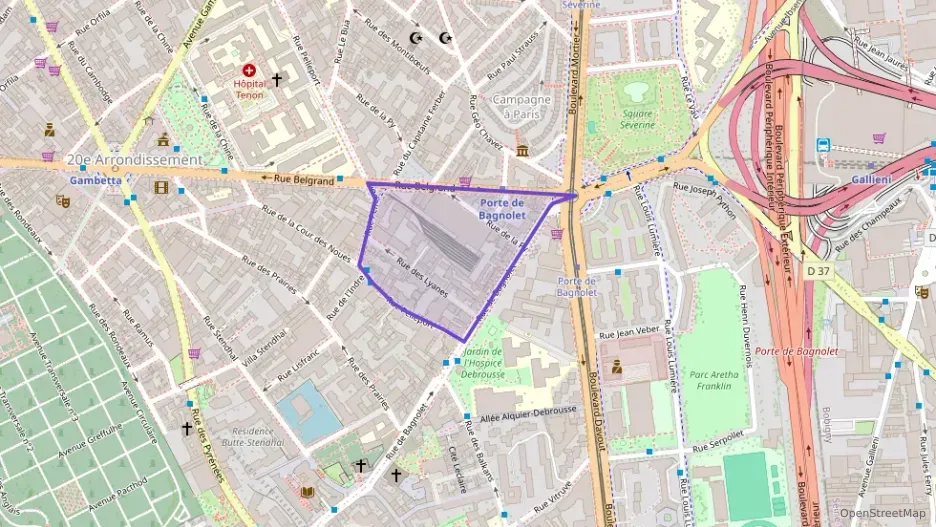 Appartement 40 m² deux pieces à vendre à Paris 20e Arrondissement