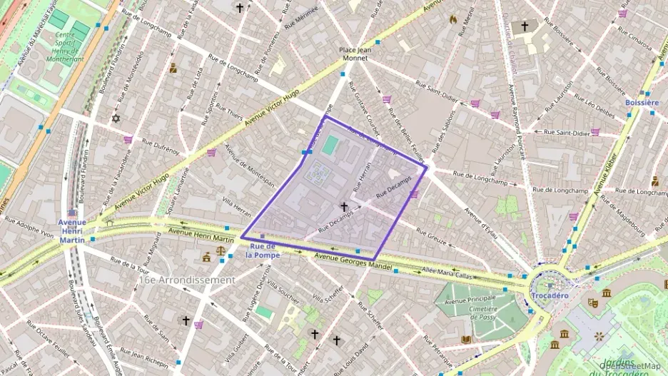 Appartement 45 m² deux pieces à vendre à Paris 16e Arrondissement