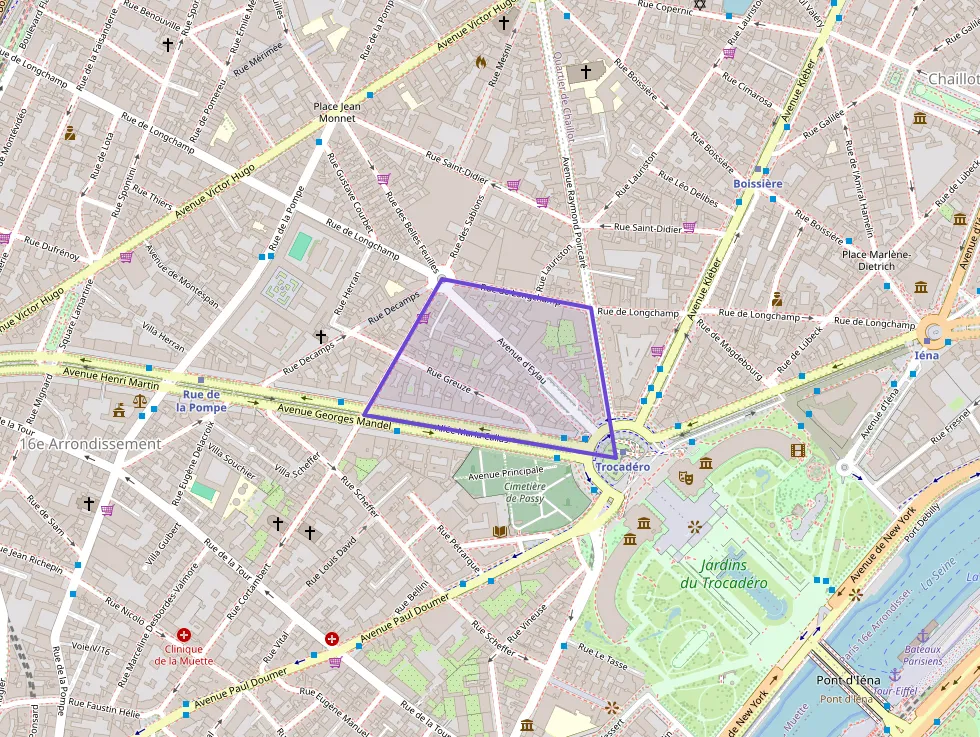 Appartement 67 m² une piece à vendre à Paris 16e Arrondissement