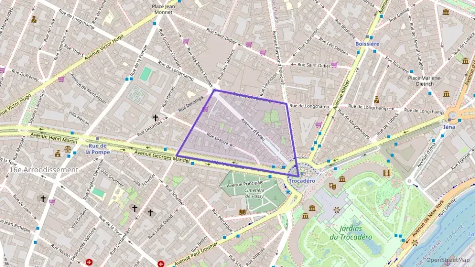 Appartement 52 m² trois pièces à vendre à Paris 16e Arrondissement