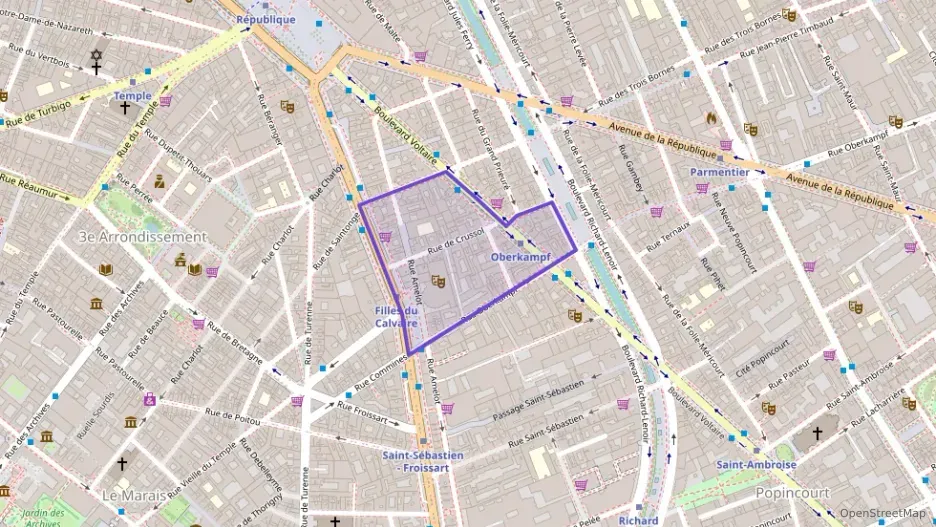 Appartement 58 m² deux pieces à vendre à Paris 11e Arrondissement