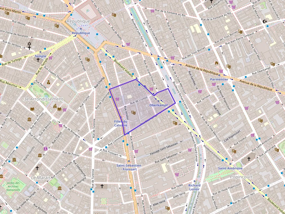 Appartement 47 m² trois pièces à vendre à Paris 11e Arrondissement