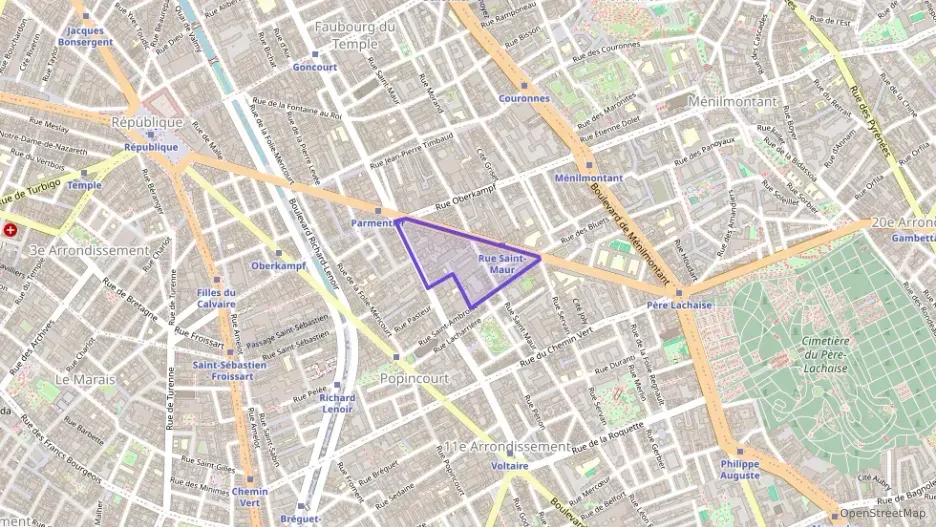 Appartement 50 m² deux pieces à vendre à Paris 11e Arrondissement