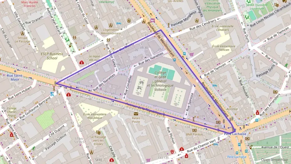 Appartement 66 m² trois pièces à vendre à Paris 11e Arrondissement