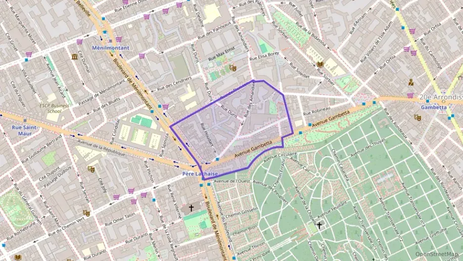 Appartement 40 m² deux pieces à vendre à Paris 20e Arrondissement
