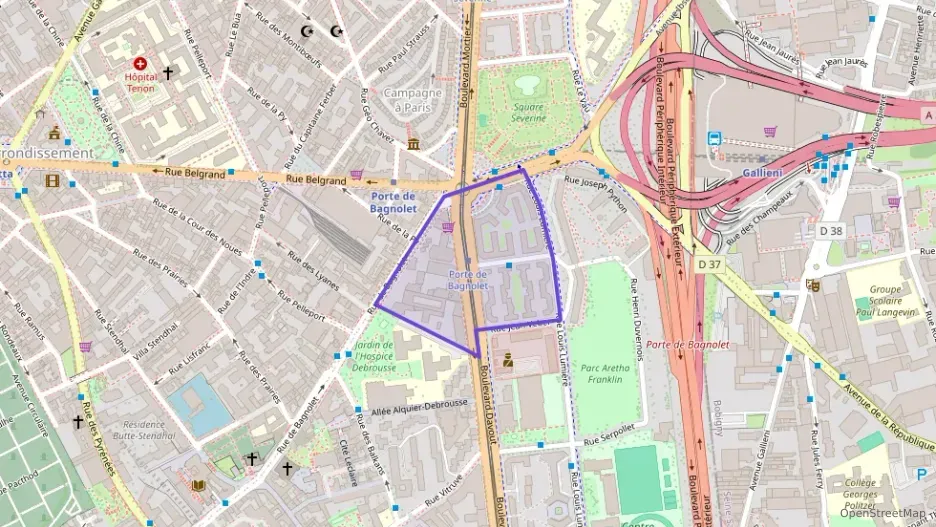 Appartement 50 m² deux pieces à vendre à Paris 20e Arrondissement