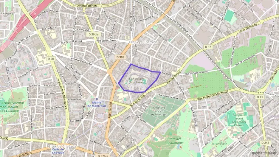 Appartement 60 m² deux pieces à vendre à Montreuil