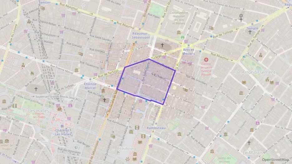 Appartement 25 m² une piece à vendre à Paris 3e Arrondissement