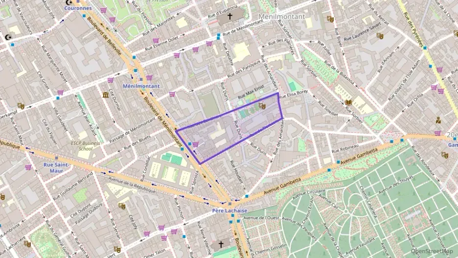 Appartement 44 m² trois pièces à vendre à Paris 20e Arrondissement
