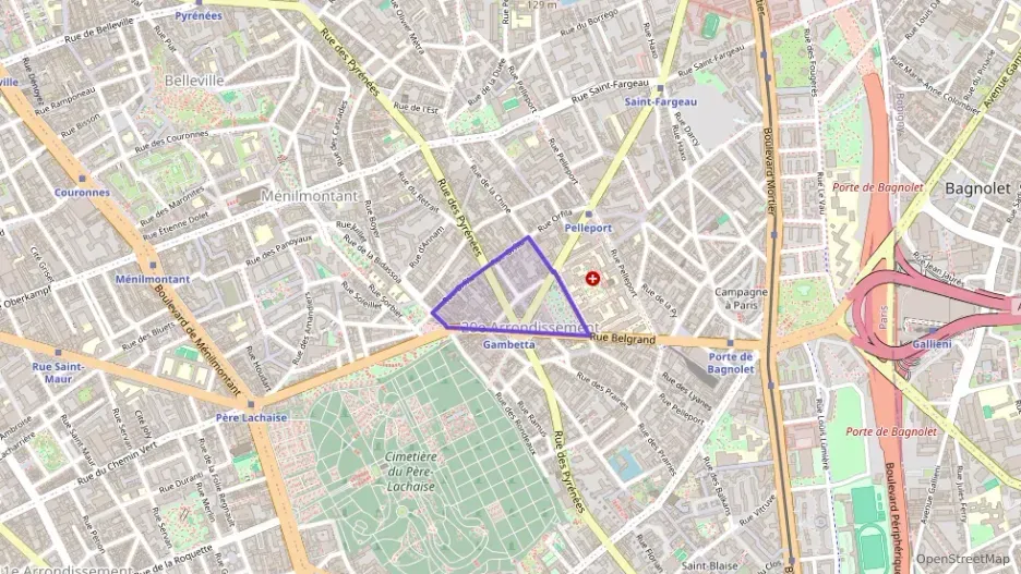 Appartement 46 m² deux pieces à vendre à Paris 20e Arrondissement