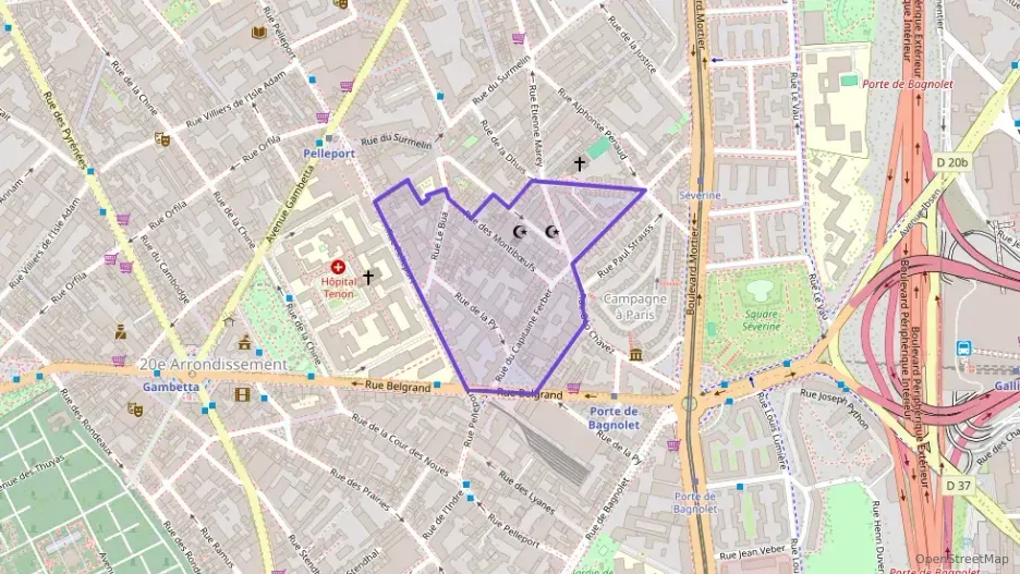 Appartement 52 m² deux pieces à vendre à Paris 20e Arrondissement