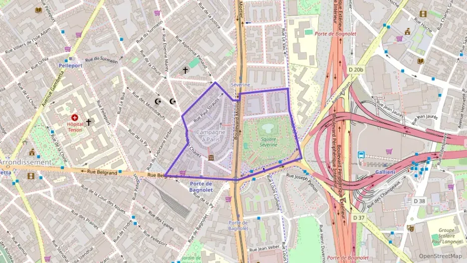 Appartement 45 m² deux pieces à vendre à Paris 20e Arrondissement